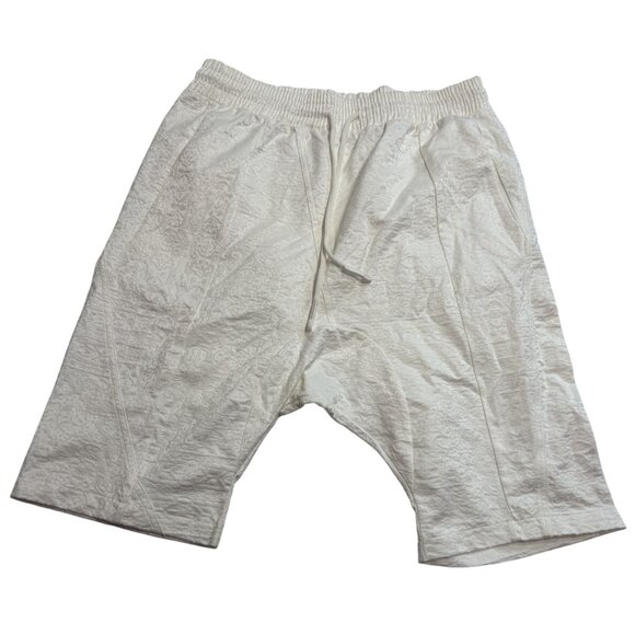 Les Benjamins Drawstring Shorts in White - Picture 1 of 8